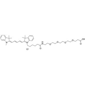 Cy5-PEG4-acid，Cyanine5-PEG4-COOH，氰基-四聚乙二醇-羧酸