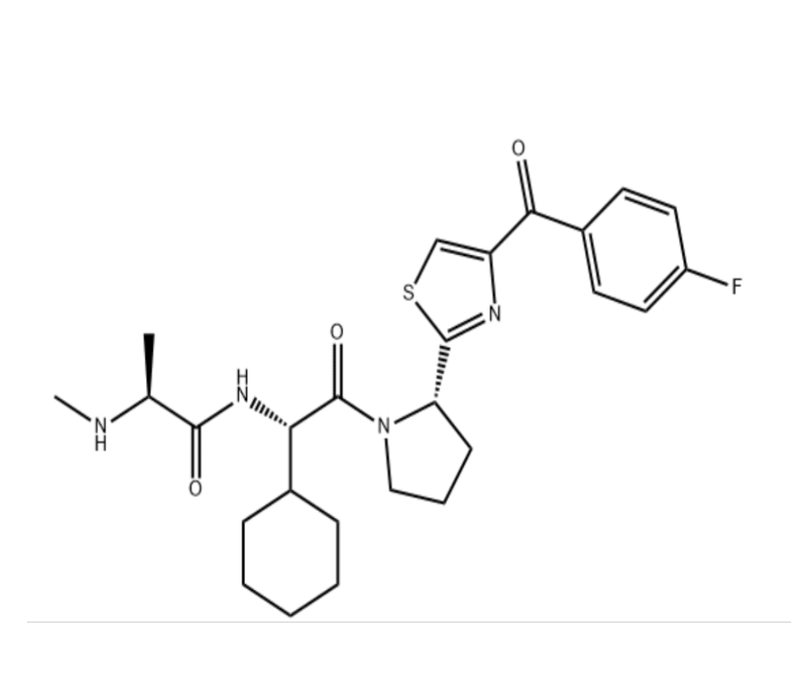 LCL-161,N-[(1S)-1-Cyclohexyl-2-{(2S)-2-[4-(4-fluorobenzoyl)-1,3-thiazol-2-yl]-1-pyrrolidinyl}-2-oxoethyl]-N2-methylalaninamide