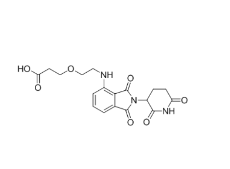 泊馬度胺-一聚乙二醇-酸,Thalidomide-4-NH-PEG1-COOH