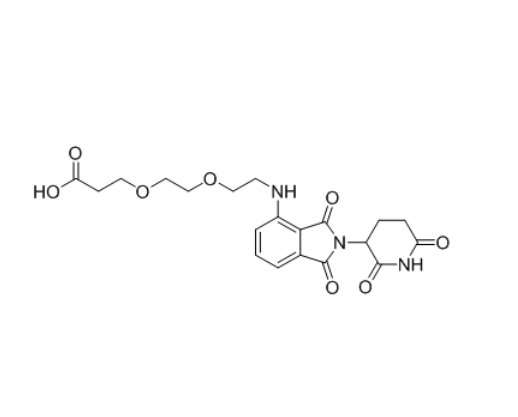 泊马度胺-二聚乙二醇-酸,Thalidomide-4-NH-PEG2-COOH