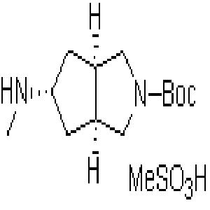 (3AR,5S,6AS)-5-(甲基氨基)六氫環(huán)戊烷并[C]吡咯-2(1H)-甲酸 叔丁酯, 甲磺酸,INDEX NAME NOT YET ASSIGNED