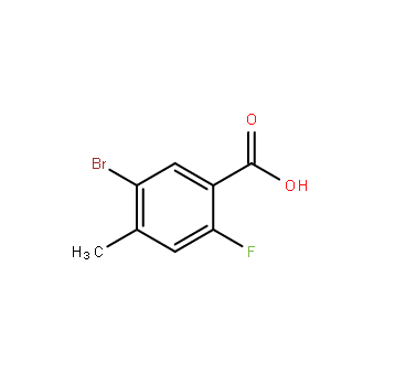 5-溴-2-氟-4-甲基苯甲酸,5-Bromo-2-fluoro-4-methylbenzoic acid