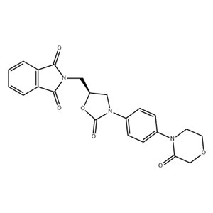 2-[[(5S)-2-氧代-3-[4-(3-氧代-4-吗啉基)苯基]-5-噁唑烷基]甲基]-1H-异吲哚-1,3(2H)-二酮,1H-ISOINDOLE-1,3(2H)-DIONE, 2-[[(5S)-2-OXO-3-[4-(3-OXO-4-MORPHOLINYL)PHENYL]-5-OXAZOLIDINYL]METHYL]-