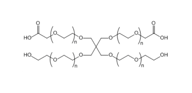 四臂聚乙二醇-（两臂羟基，两臂乙酸）,4-ArmPEG-(2OH-2COOH)