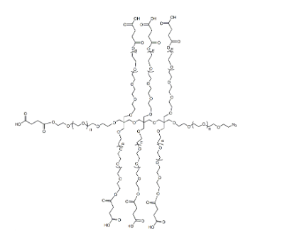 八臂聚乙二醇-(1臂-疊氮基，7臂-羧基）,8-ArmPEG-(1Arm-N3,7Arm-carboxylic acid)