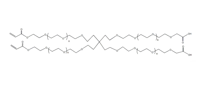 四臂聚乙二醇-(2臂-丙烯酸酯，2臂-乙酸）,4-ArmPEG-(2AC-2AA)