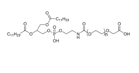 1,2-二月桂酰磷脂酰乙醇胺-聚乙二醇-羧基,DLPE-PEG-COOH