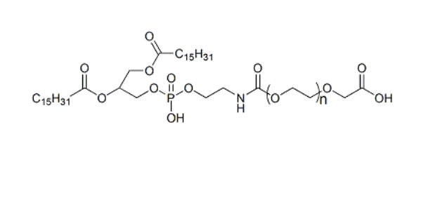 二棕榈酰磷酯酰乙醇胺-聚乙二醇-羧基,DPPE-PEG-COOH