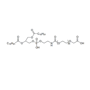 二棕榈酰磷酯酰乙醇胺-聚乙二醇-羧基,DPPE-PEG-COOH