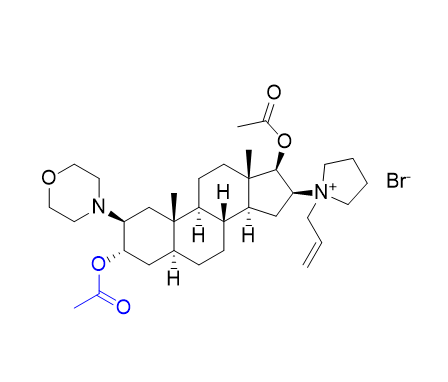 罗库溴铵杂质02,1-[3α,17β-diacetoxy-2β-(morpholin-4-yl)-5α-androstan- 16β-yl]-1-(prop-2-enyl)pyrrolidinium bromide