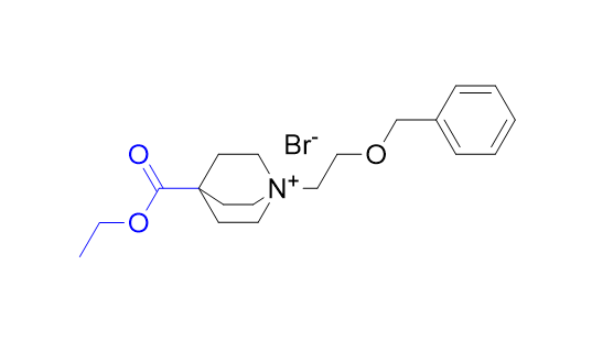 芜地溴铵杂质01,1-(2-(benzyloxy)ethyl)-4-(ethoxycarbonyl)quinuclidin-1-ium bromide