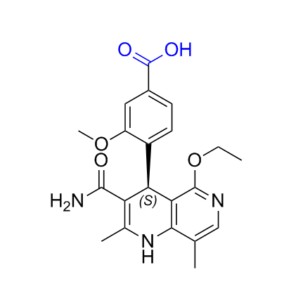 非奈利酮杂质03,(S)-4-(3-carbamoyl-5-ethoxy-2,8-dimethyl-1,4-dihydro-1,6-naphthyridin-4-yl)-3-methoxybenzoic acid