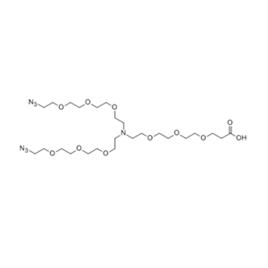 N-(acid-PEG)-N-bis(PEG-azide) 2182602-17-9
