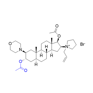 罗库溴铵杂质02,1-[3α,17β-diacetoxy-2β-(morpholin-4-yl)-5α-androstan- 16β-yl]-1-(prop-2-enyl)pyrrolidinium bromide