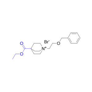 芜地溴铵杂质01,1-(2-(benzyloxy)ethyl)-4-(ethoxycarbonyl)quinuclidin-1-ium bromide