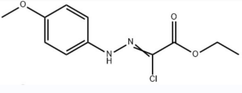 [(4-甲氧基苯基)肼基]氯乙酸乙酯,Acetic acid, 2-chloro-2-[2-(4-methoxyphenyl)hydrazinylidene], ethyl ester