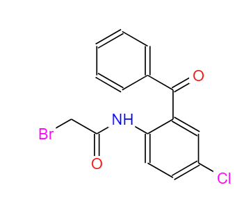 2-(2-溴乙酰氨基)-5-氯二苯甲酮,N-(2-benzoyl-4-chlorophenyl)-2-bromoacetamide