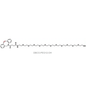 二苯并环辛炔-十二聚乙二醇-羧酸  DBCO-PEG12-OH