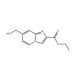 Imidazo[1,2-a]pyridine-2-carboxylic acid, 7-(hydroxymethyl)-, ethyl ester,Imidazo[1,2-a]pyridine-2-carboxylic acid, 7-(hydroxymethyl)-, ethyl ester