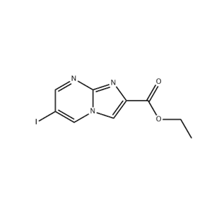 Imidazo[1,2-a]pyrimidine-2-carboxylic acid, 6-iodo-, ethyl ester,Imidazo[1,2-a]pyrimidine-2-carboxylic acid, 6-iodo-, ethyl ester