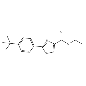 4-Thiazolecarboxylic acid, 2-[4-(1,1-dimethylethyl)phenyl]-, ethyl ester,4-Thiazolecarboxylic acid, 2-[4-(1,1-dimethylethyl)phenyl]-, ethyl ester