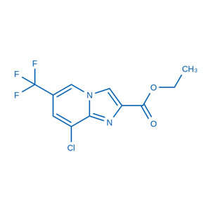 6-三氟甲基-8-氯咪唑并[1,2-a]吡啶-2-甲酸乙酯,Ethyl 8-chloro-6-(trifluoromethyl)imidazo[1,2-a]pyridine-2-carboxylate