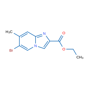 Ethyl 6-bromo-7-methylimidazo[1,2-a]pyridine-2-carboxylate,Ethyl 6-bromo-7-methylimidazo[1,2-a]pyridine-2-carboxylate