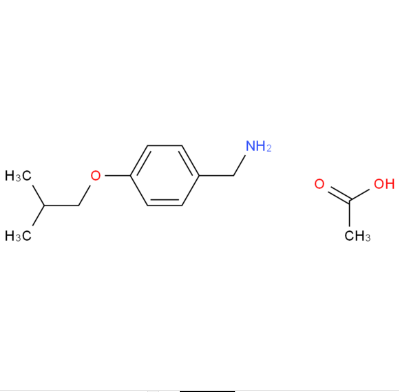 4-(2-甲基丙氧基)苯甲胺乙酸鹽,4-(2-Methylpropoxy)benzenemethanamine acetate (1:1)