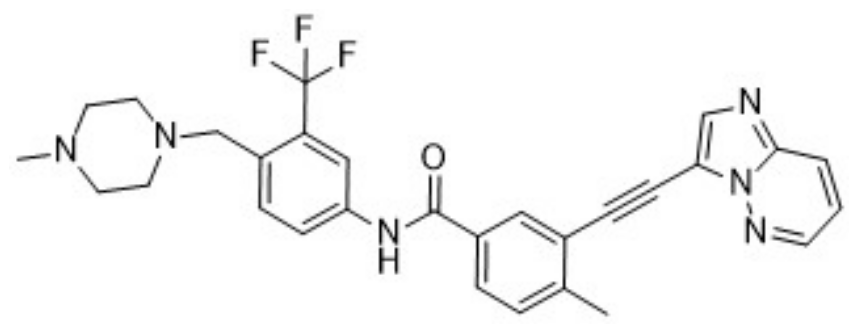 普納替尼,Ponatinib