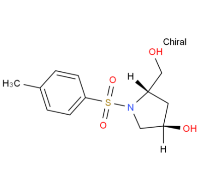 (2S,4R)-4-羥基-1-[(4-甲基苯基)磺?；鵠吡咯烷-2-甲醇,(3R,5S)-5-(hydroxymethyl)-1-tosylpyrrolidin-3-ol