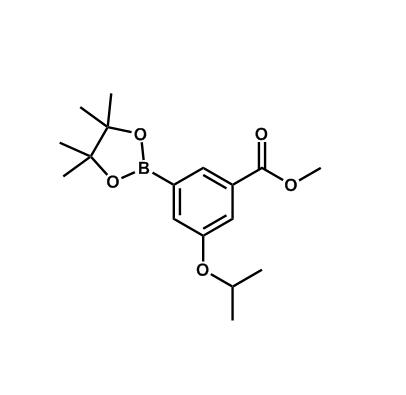 3-異丙氧基-5-(4,4,5,5-四甲基-1,3,2-二氧硼雜環(huán)戊烷-2-基)苯甲酸甲酯,Methyl 3-isopropoxy-5-(4,4,5,5-tetramethyl-1,3,2-dioxaborolan-2-yl)benzoate