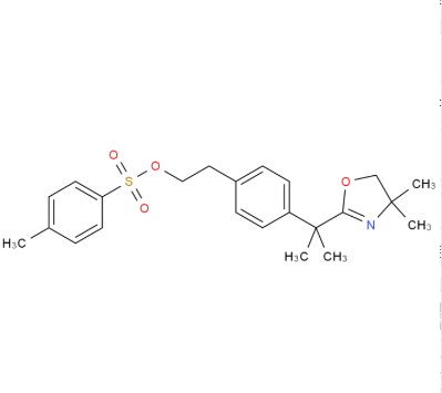 比拉斯汀杂质C,Benzeneethanol, 4-[1-(4,5-dihydro-4,4-dimethyl-2-oxazolyl)-1-methylethyl]-, 4-methylbenzenesulfonate (ester)