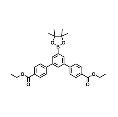 [1,1':3',1''-Terphenyl]-4,4''-dicarboxylic acid, 5'-(4,4,5,5-tetramethyl-1,3,2-dioxaborolan-2-yl)-, 4,4''-diethyl ester