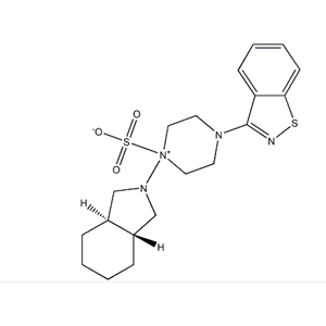 3AR,7AR-4'-1,2-苯并异噻唑-3-基八氢螺2H-异吲哚-2,1'-哌嗪磺酸盐