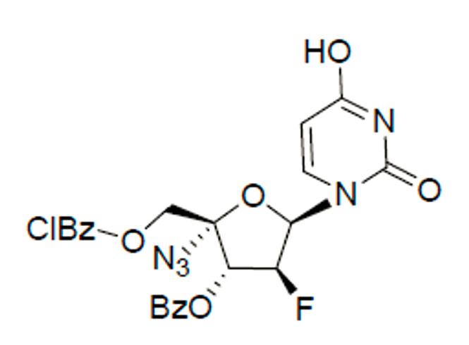 4’-叠氮基-3-苯甲酰基-5-间氯苯甲酰基-2-脱氧-2’-氟-β-D-阿拉伯尿苷,4’-Azido-3’-O-benzoyl-5-O-(m-chlorobenzoyl)-2’-deoxy-2’-fluoro-β-D-arabinouridine