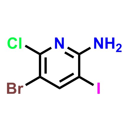 5-溴-6-氯-3-碘吡啶-2-胺,5-Bromo-6-chloro-3-iodopyridin-2-amine
