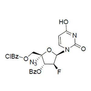 4’-叠氮基-3-苯甲酰基-5-间氯苯甲酰基-2-脱氧-2’-氟-β-D-阿拉伯尿苷