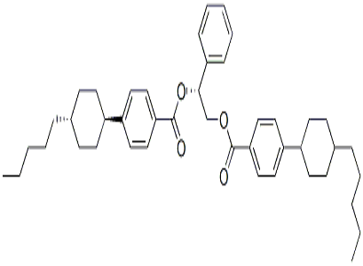 双[4-(反式-4-戊基环己基)苯甲酸](R)-1-苯基-1,2-亚乙酯,BENZOIC ACID, 4-(TRANS-4-PENTYLCYCLOHEXYL)-, (1R)-1-PHENYL-1,2-ETHANEDIYL ESTER