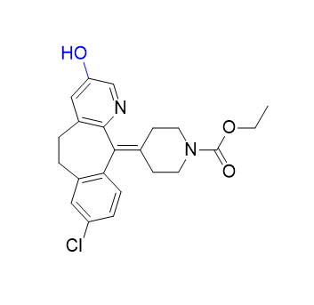 氯雷他定雜質(zhì)19,ethyl 4-(8-chloro-3-hydroxy-5,6-dihydro-11H-benzo[5,6] cyclohepta[1,2-b]pyridin-11-ylidene)piperidine-1-carboxylate