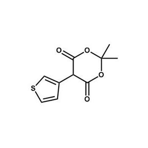 2,2-二甲基-5-(3-噻吩基)-1,3-二氧杂环己烷-4,6-二酮,2,2-Dimethyl-5-(thiophen-3-yl)-1,3-dioxane-4,6-dione