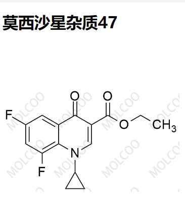 莫西沙星杂质47,ethyl 1-cyclopropyl-6,8-difluoro-4-oxo-1,4-dihydroquinoline-3-carboxylate