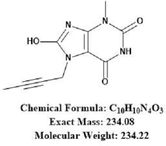 利格列汀杂质12（8-羟基-7-(2-丁炔基)-3-甲基黄嘌呤）