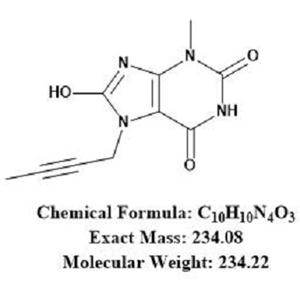  利格列汀杂质12（8-羟基-7-(2-丁炔基)-3-甲基黄嘌呤）