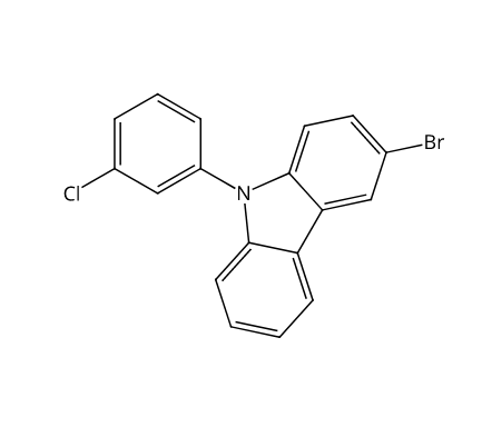 3-溴-9-(3-氯苯基)-9H-咔唑,3-Bromo-9-(3-chlorophenyl)-9H-carbazole