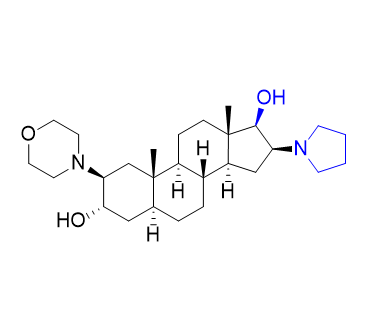罗库溴铵杂质07,2β-(morpholin-4-yl)-16β-(pyrrolidin-1-yl)-5α-androstane-3α,17β-diol
