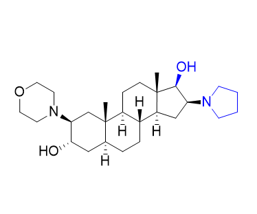 羅庫溴銨雜質(zhì)07,2β-(morpholin-4-yl)-16β-(pyrrolidin-1-yl)-5α-androstane-3α,17β-diol