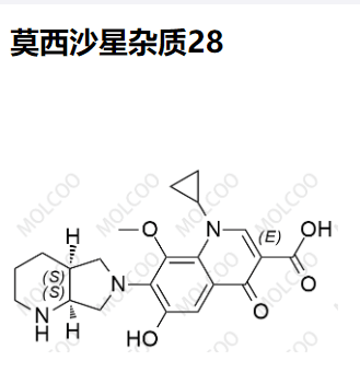 莫西沙星杂质28,1-cyclopropyl-7-((4aS,7aS)-hexahydro-1H-pyrrolo[3,4-b]pyridin-6(2H)-yl)-6-hydroxy-8-methoxy-4-oxo-1,4-dihydroquinoline-3-carboxylic acid
