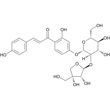 异甘草素-4'-O-芹糖(1→2）葡萄糖苷,Licraside