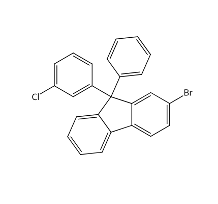 2-溴-9-(3-氯苯基)-9-苯基-9H-芴,2-Bromo-9-(3-chlorophenyl)-9-phenyl-9H-fluorene