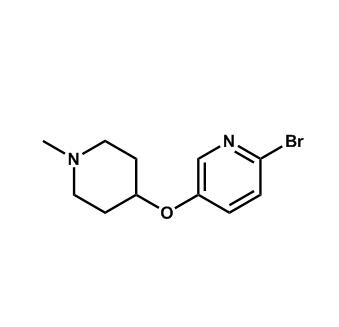 2-溴-5-((1-甲基哌啶-4-基)氧基)吡啶,2-Bromo-5-((1-methylpiperidin-4-yl)oxy)pyridine